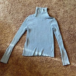 Gray, Long Sleeve Turtle Neck